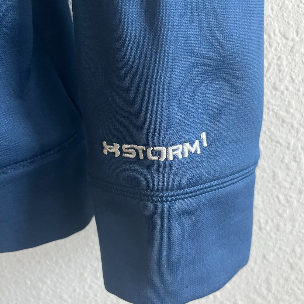 Under Armour Men's Storm Fleece Hoodie Navy Blue Jacket Sweatshirt Size S - Picture 8 of 9